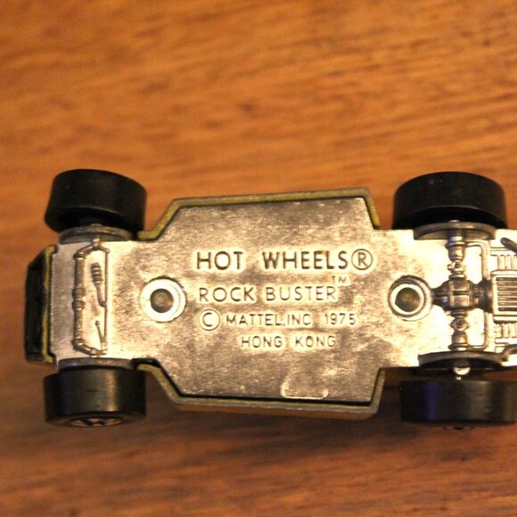 Vintage 1975 Hot Wheels Yellow #10 Rock Buster Hong Kong Diecast Metal - Picture 6 of 6